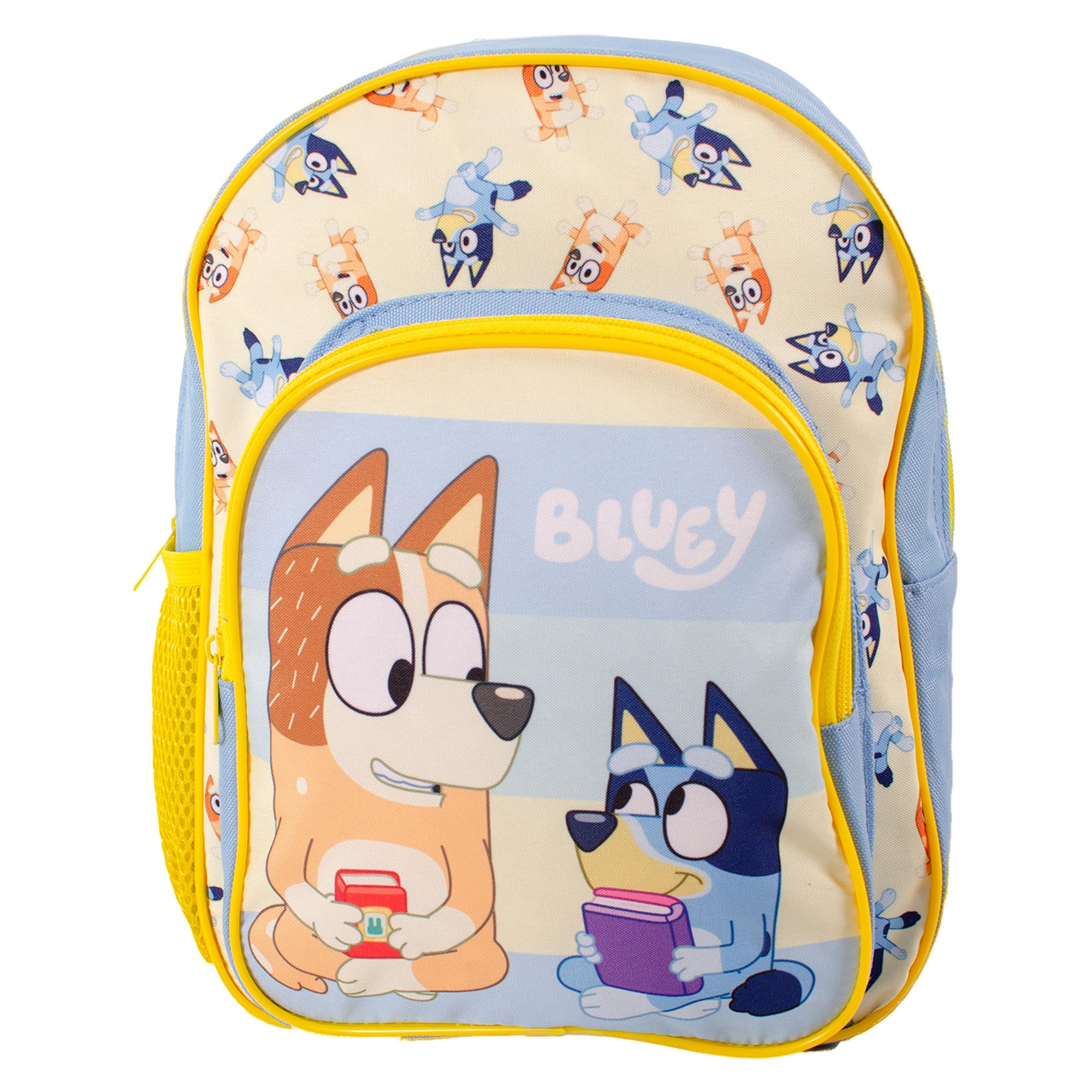 Bluey backpack with Bluey and Bingo character design and adjustable shoulder straps