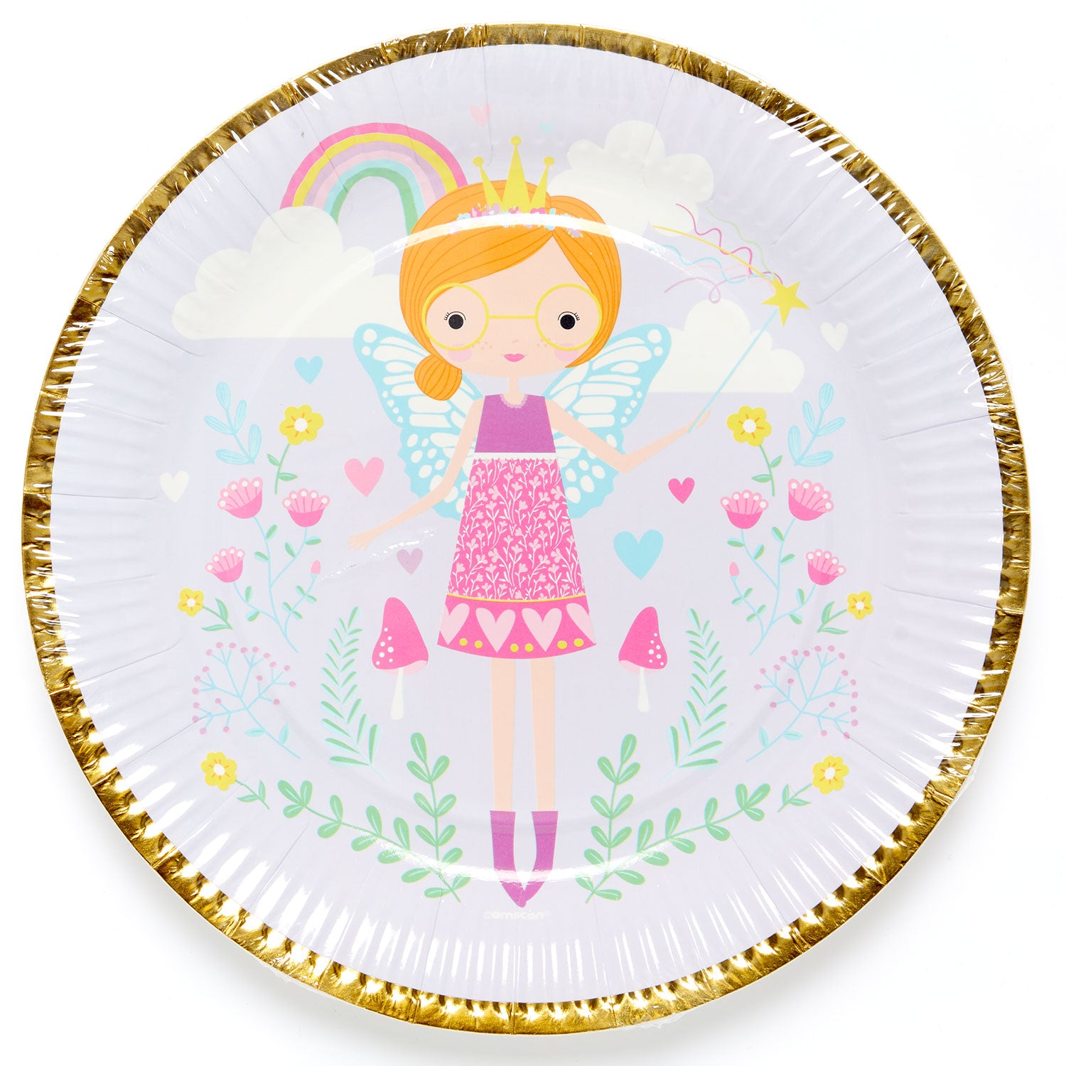 Fairy Princess paper plates 23cm pack of 8

