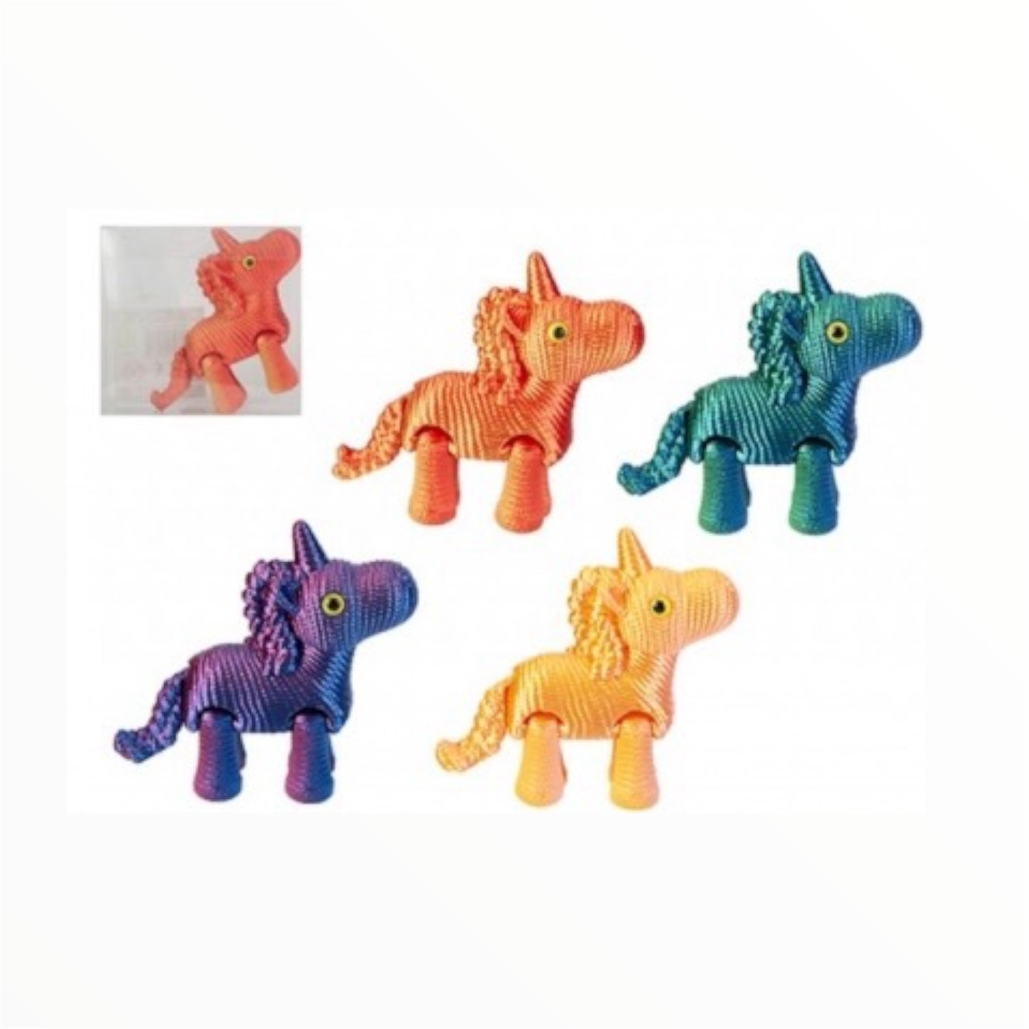 Articulated 3D Printed Unicorn Fidget Toy – Flexible Sensory Desk Companion
