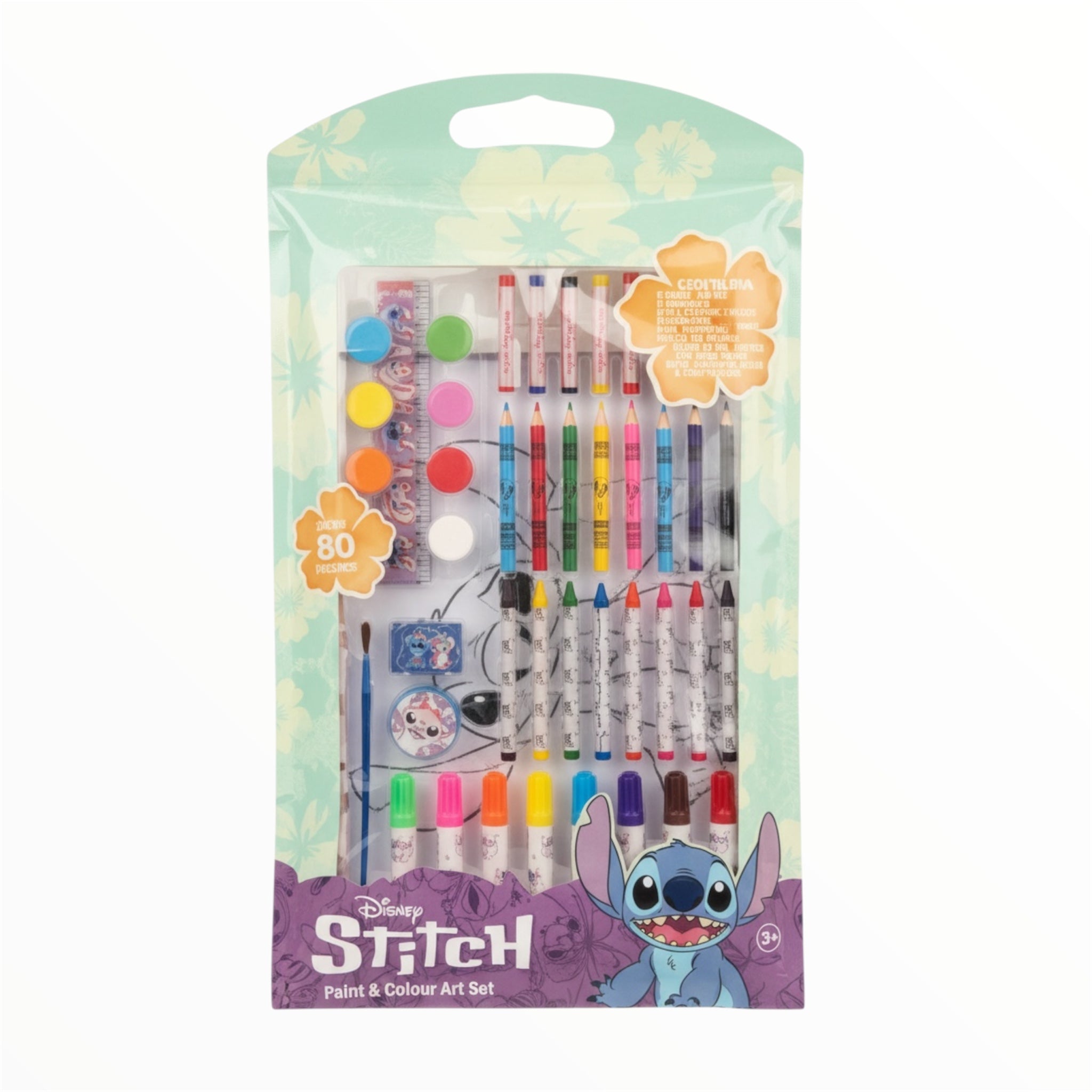 Stitch Colouring & Paint Art Set