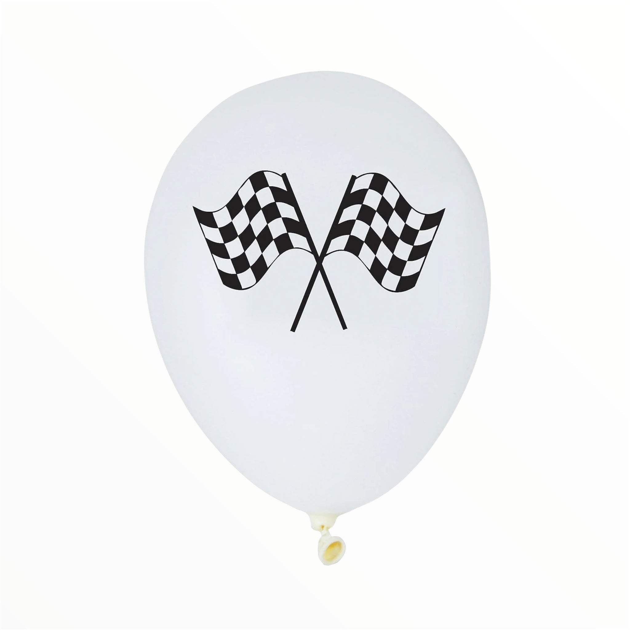 Racing Flag Printed Latex Balloons – Pack of 6