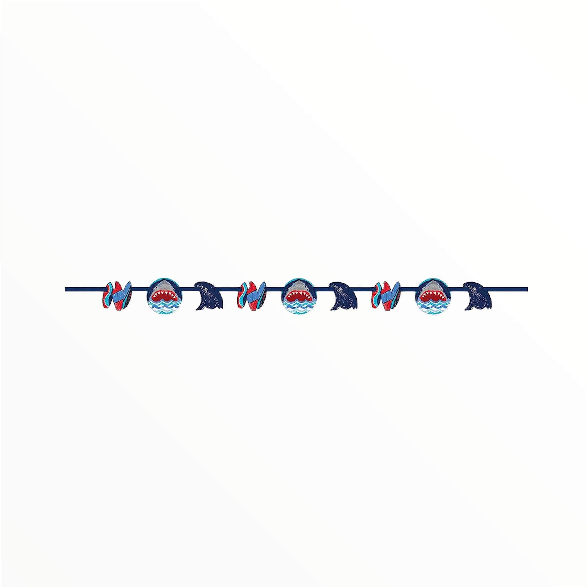 Shark Party Garland 5ft